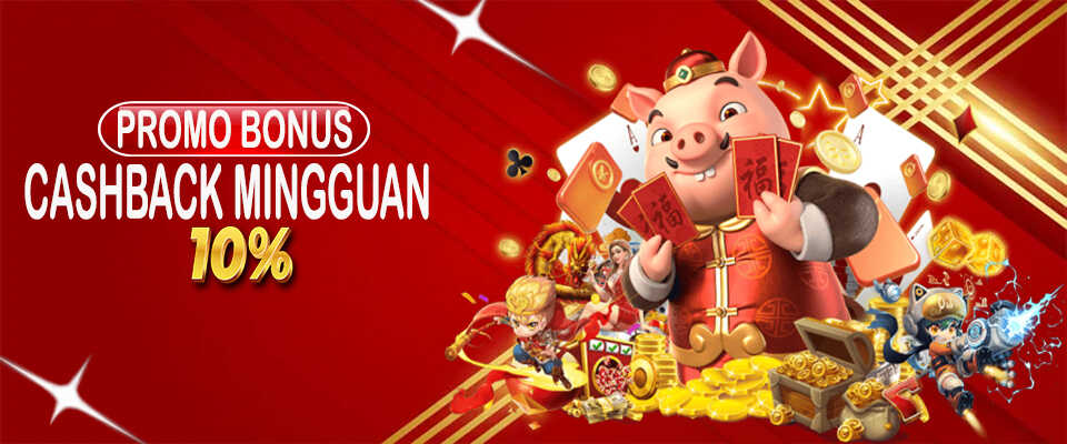 Bonus Cashback Mingguan 10%